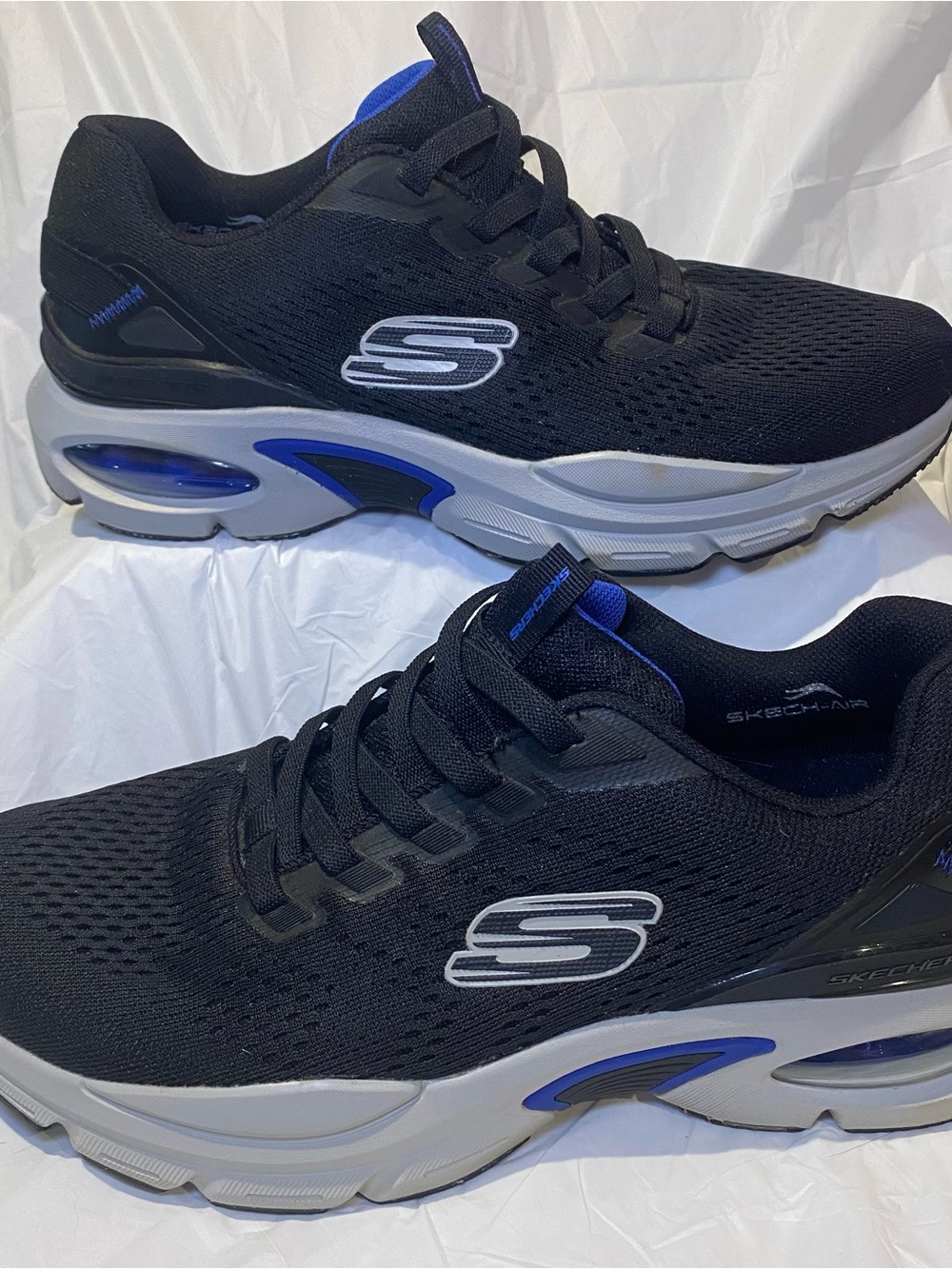 Skechers Black Skech-Air Ventura Memory Foam Mens Athletic Sneakers size 9.5